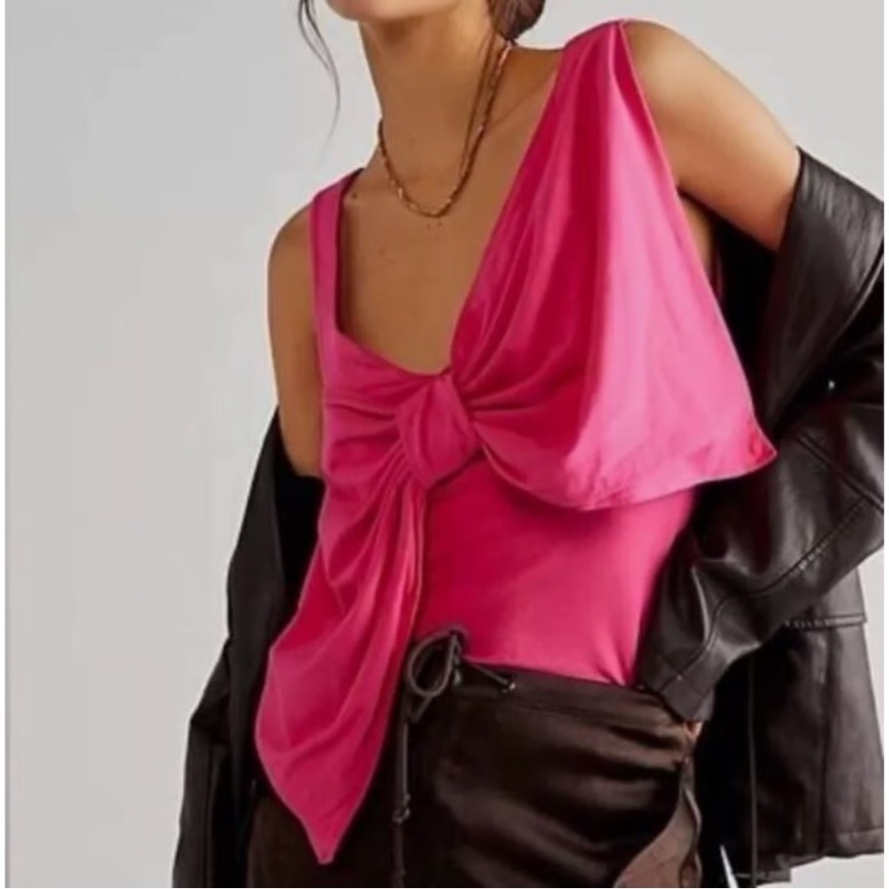 Free People Hot Pink Tank Top